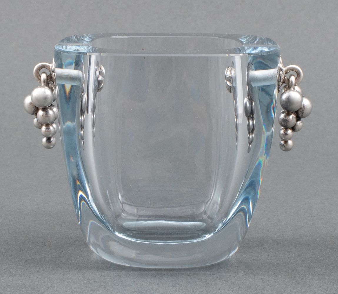 DANISH MODERN SILVER MOUNTED GLASS 2bc3fe