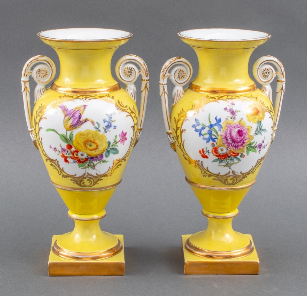 MEISSEN YELLOW GLAZED PORCELAIN 2bc52c