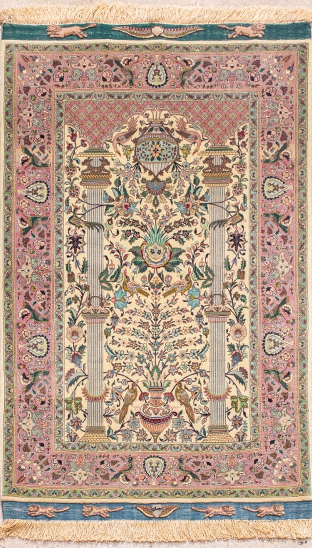 PERSIAN TABRIZ WOOL & SILK PRAYER