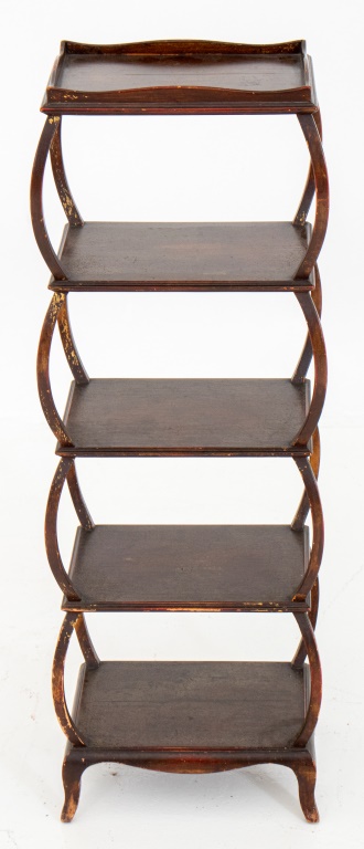 ECLECTIC STYLE FIVE SHELF ETAGERE