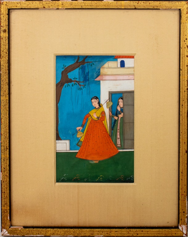 INDIAN MINIATURE PAINTING ON PAPER Antique