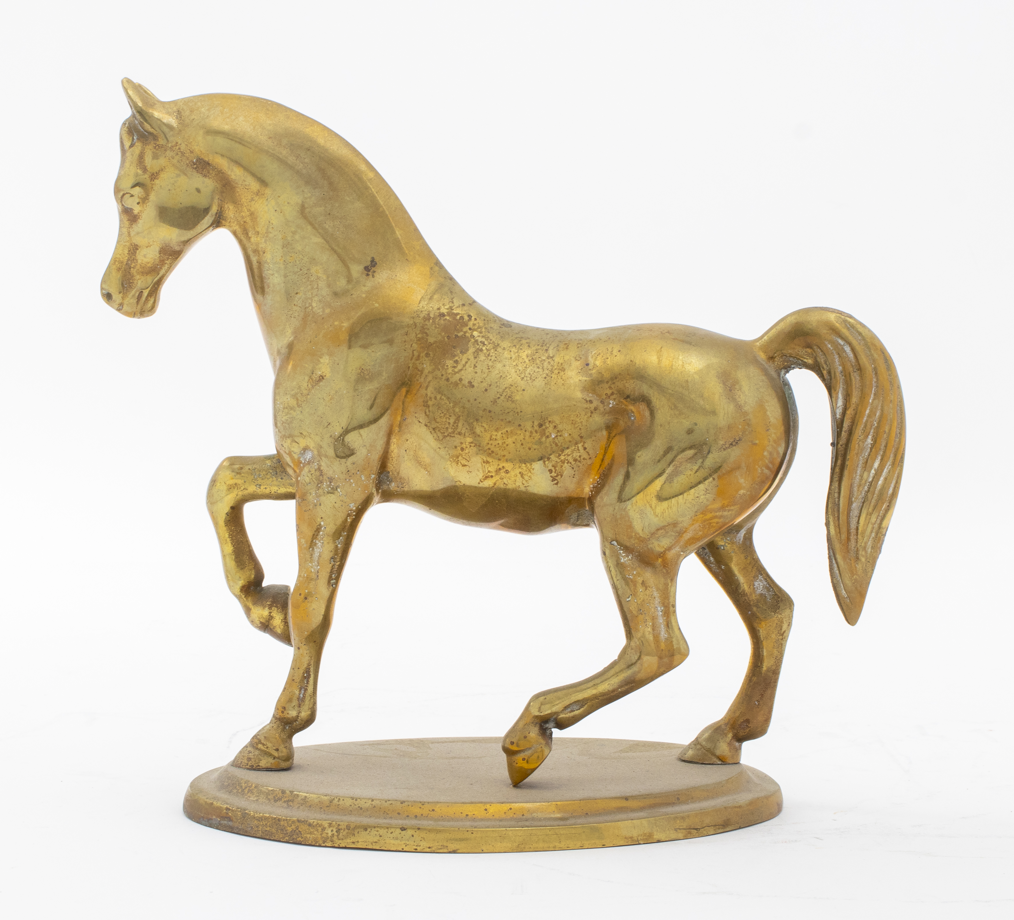 BRASS HORSE SCULPTURE Brass horse