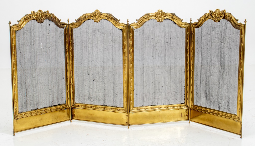 FRENCH BAROQUE REVIVAL FIRESCREEN