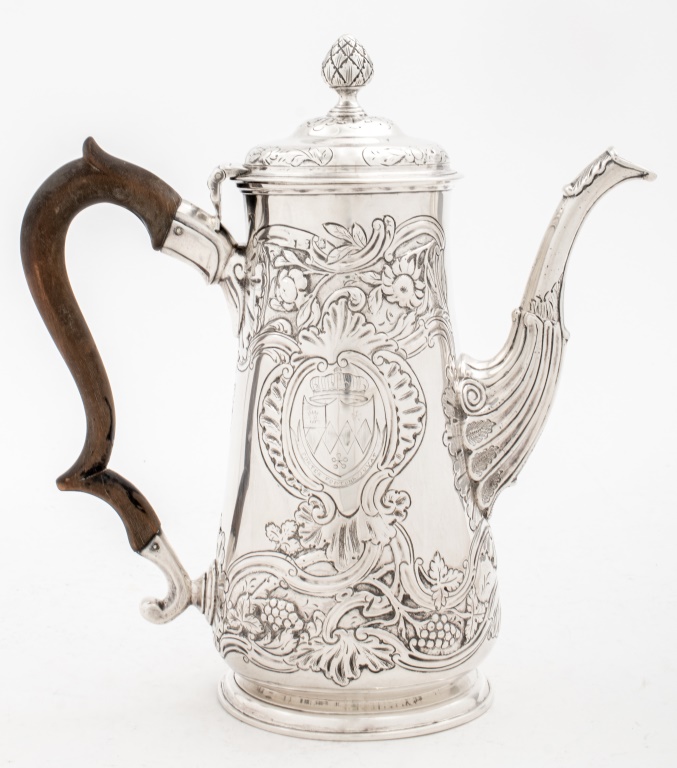 GEORGE III IRISH STERLING SILVER COFFEE