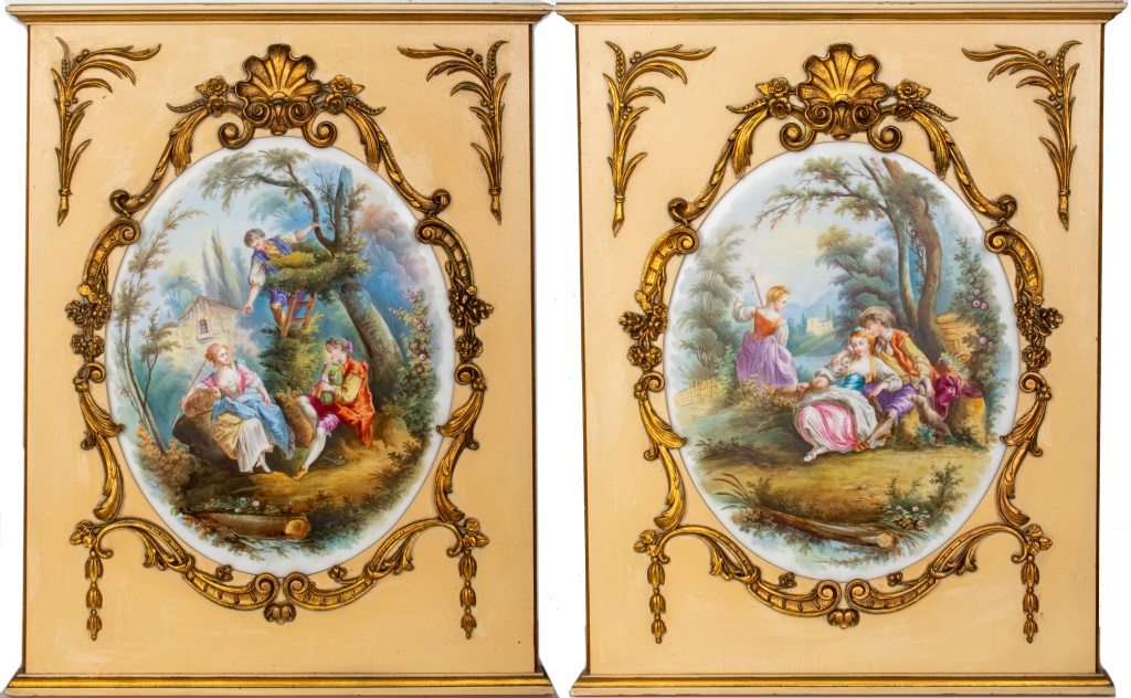 ROCOCO STYLE MEDAILLON PAINTING