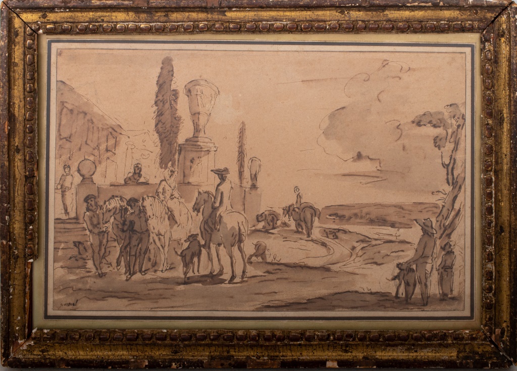 FRENCH SCHOOL CLASSICAL LANDSCAPE 2bc841