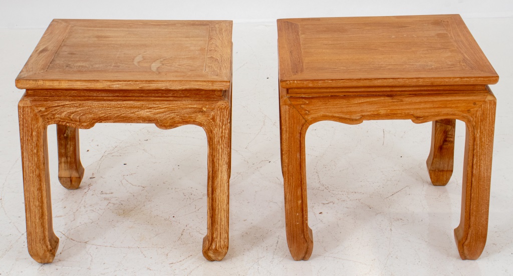 CHINESE QING STYLE CYPRESS TABLES,