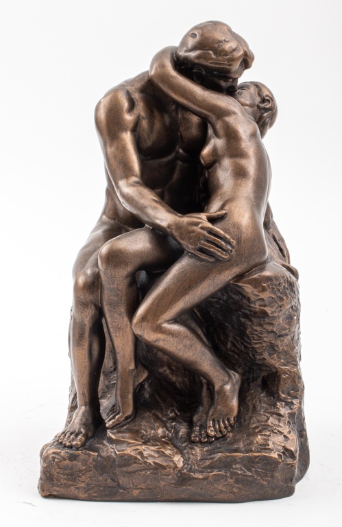 AFTER AUGUSTE RODIN THE KISS SCULPTURE