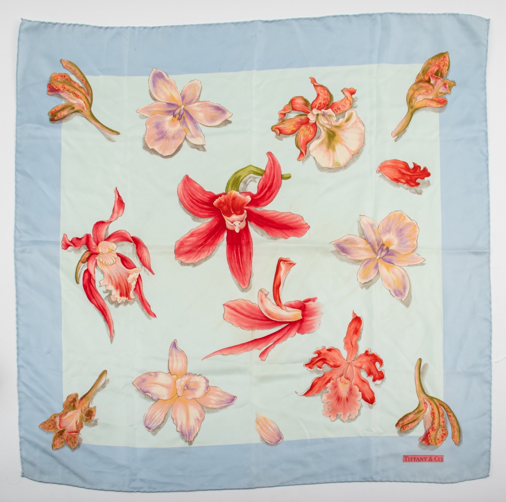 TIFFANY & CO SILK SCARF SILK Light