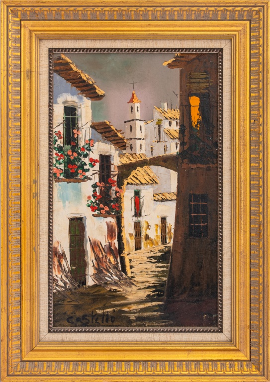 CASTELLO SPANISH VIEW OIL ON 2bca3d