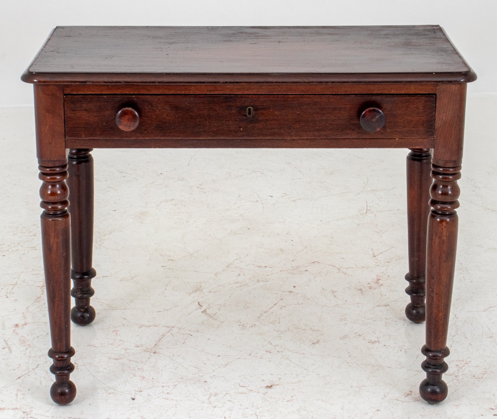 VICTORIAN STAINED WOOD WORK TABLE 2bca67