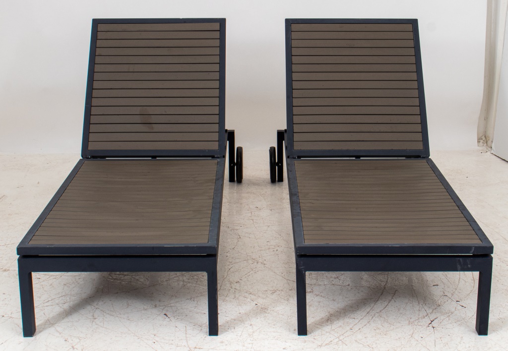 MODERNIST RECLINING LOUNGE CHAIRS,