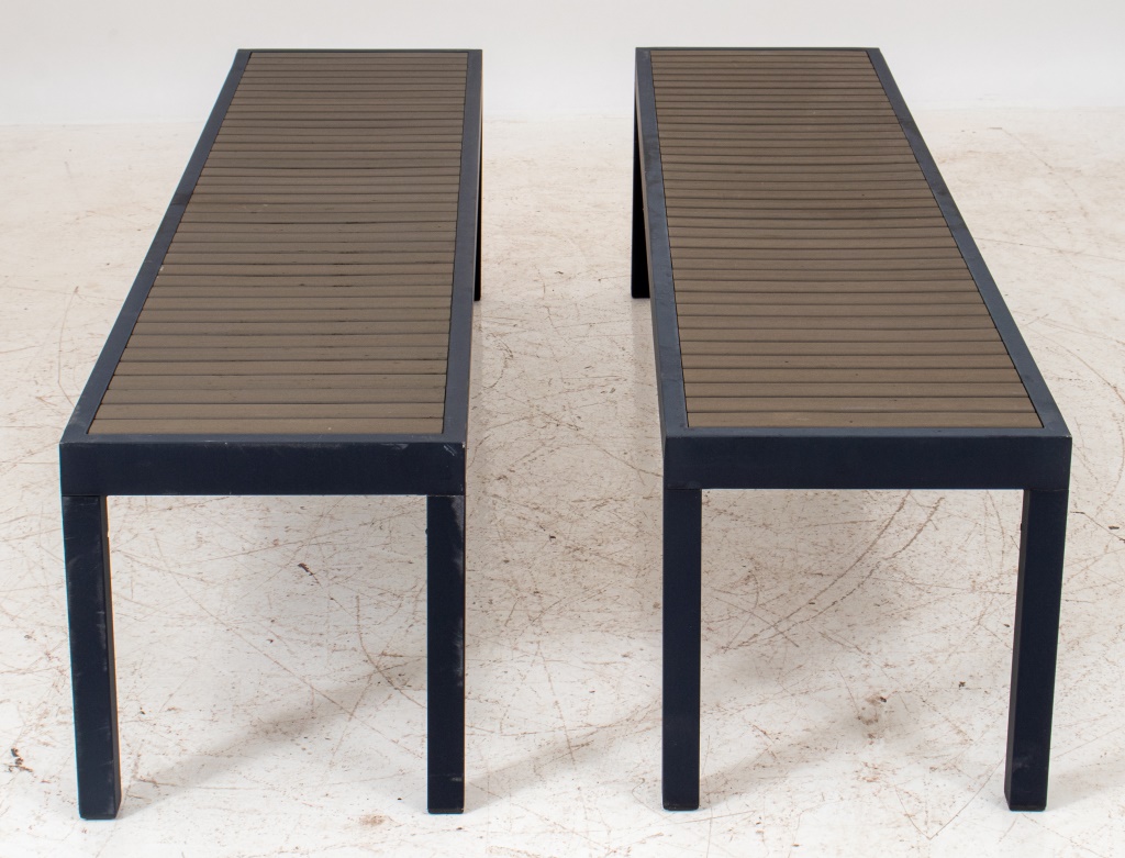 MODERNIST OUTDOOR BENCHES, 2 Modernist