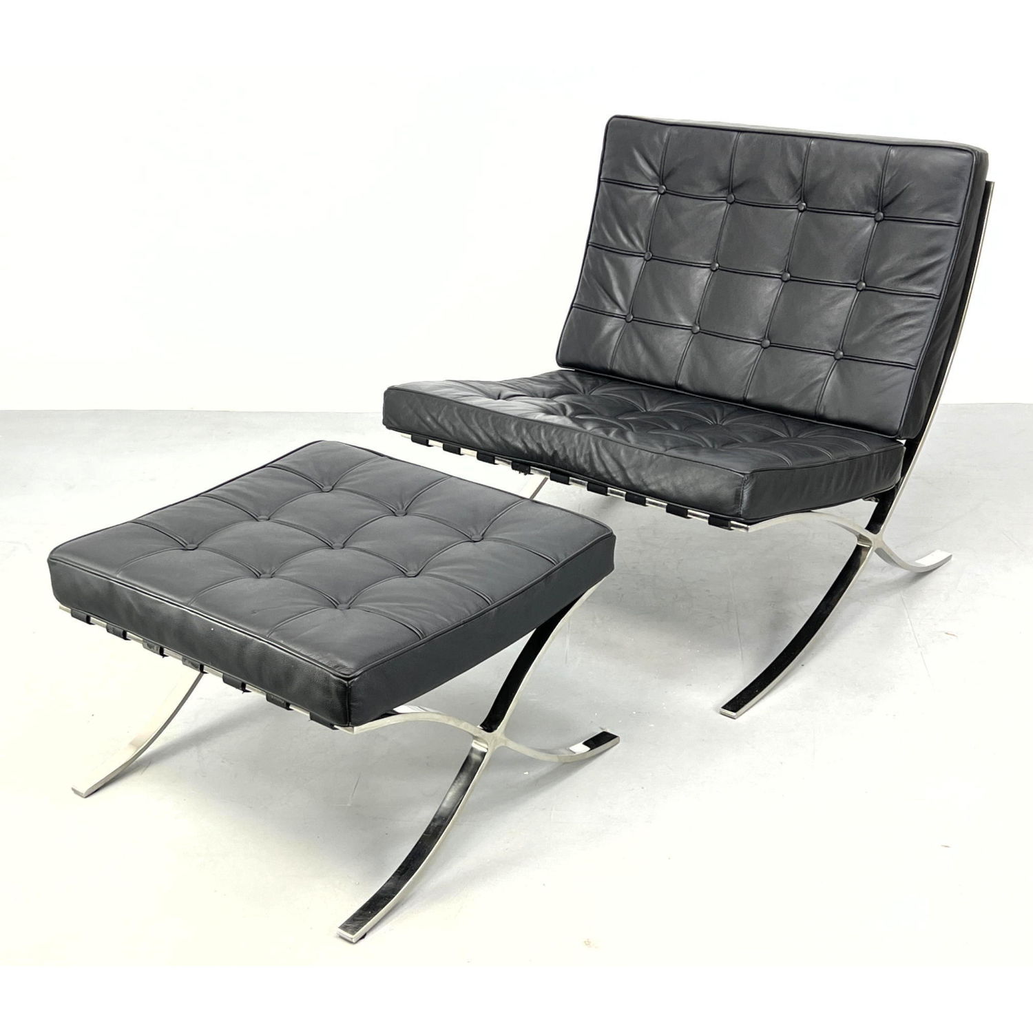 Barcelona style Chrome Frame Lounge 2ba433