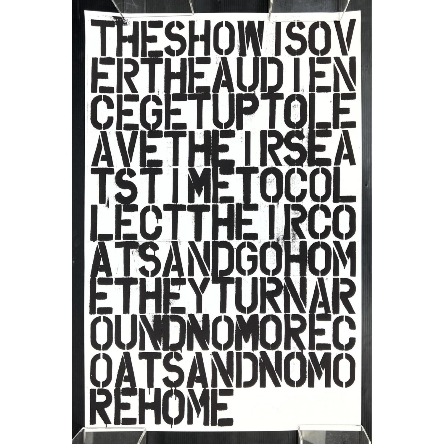 untitled poster, 1993 Christopher