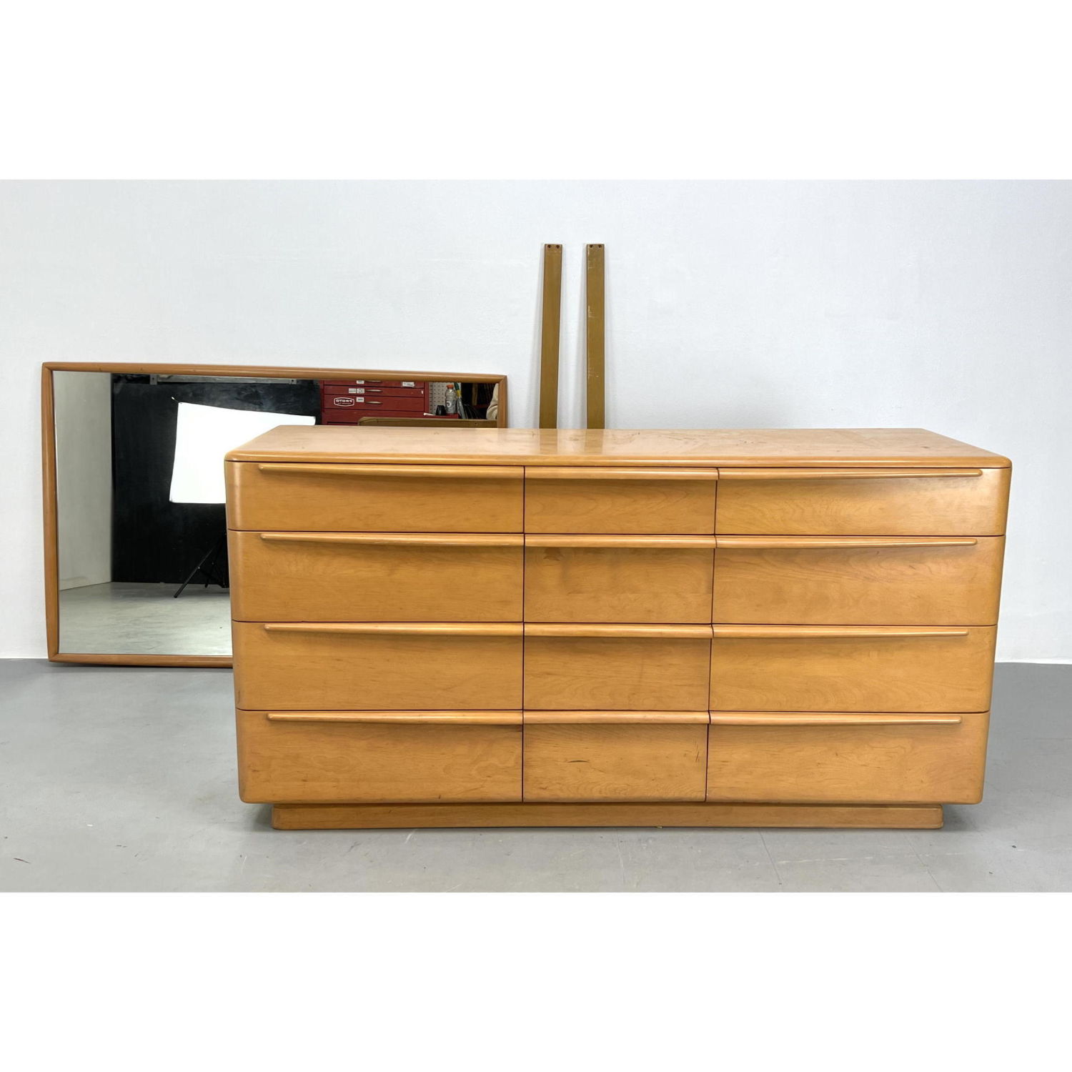 2pc HEYWOOD WAKEFIELD Modern Credenza