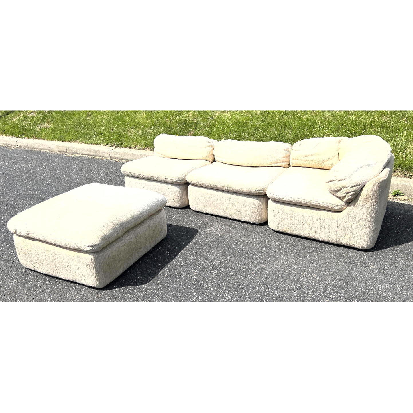 4pc DIRECTIONAL Modernist Sectional 2ba5bb