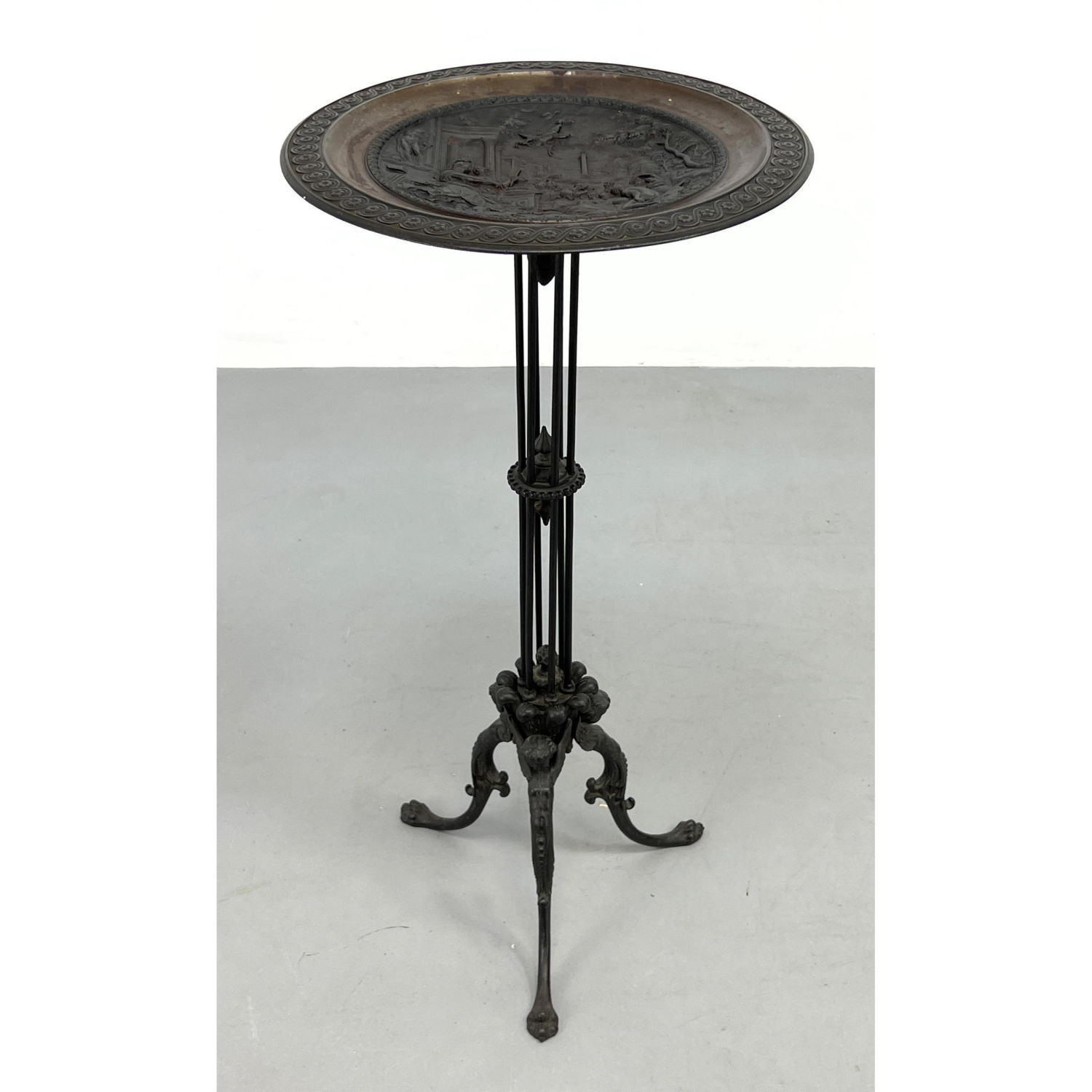 Tripod Metal Gueridon Table Round 2ba5e7