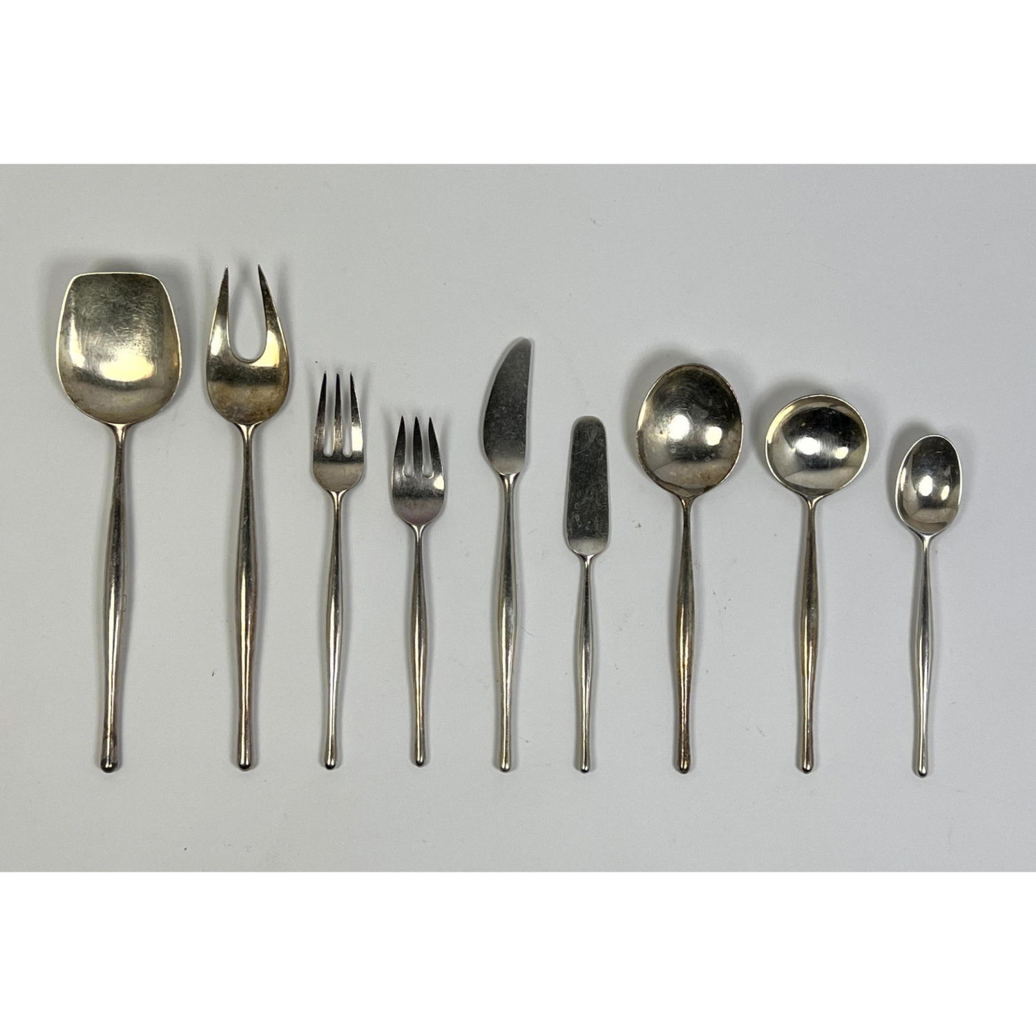 64pc LAUFFER Norway Design 3 Flatware  2ba623