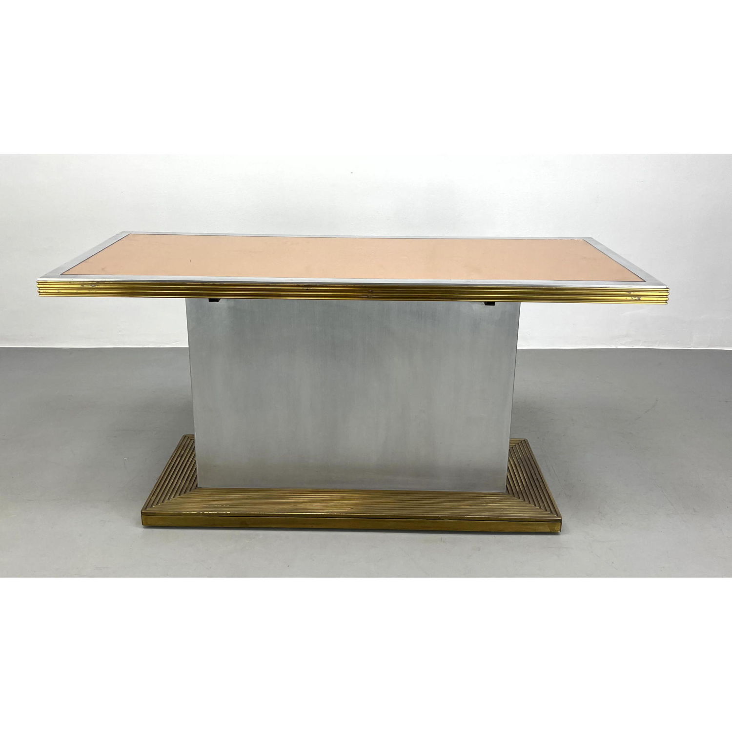 Art Deco Style Console Table Brass 2ba636