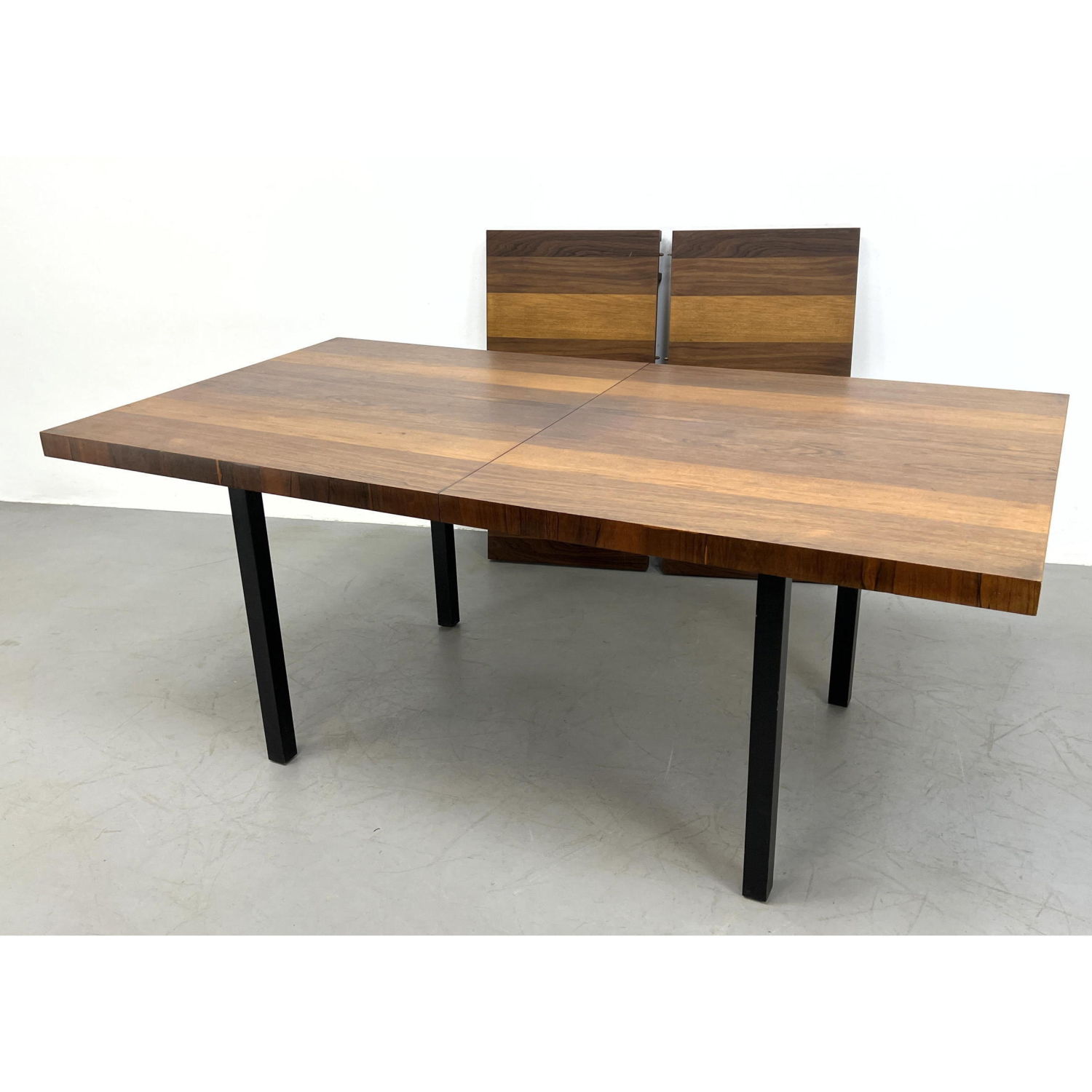 Milo Baughman Dining Table. Ebonized