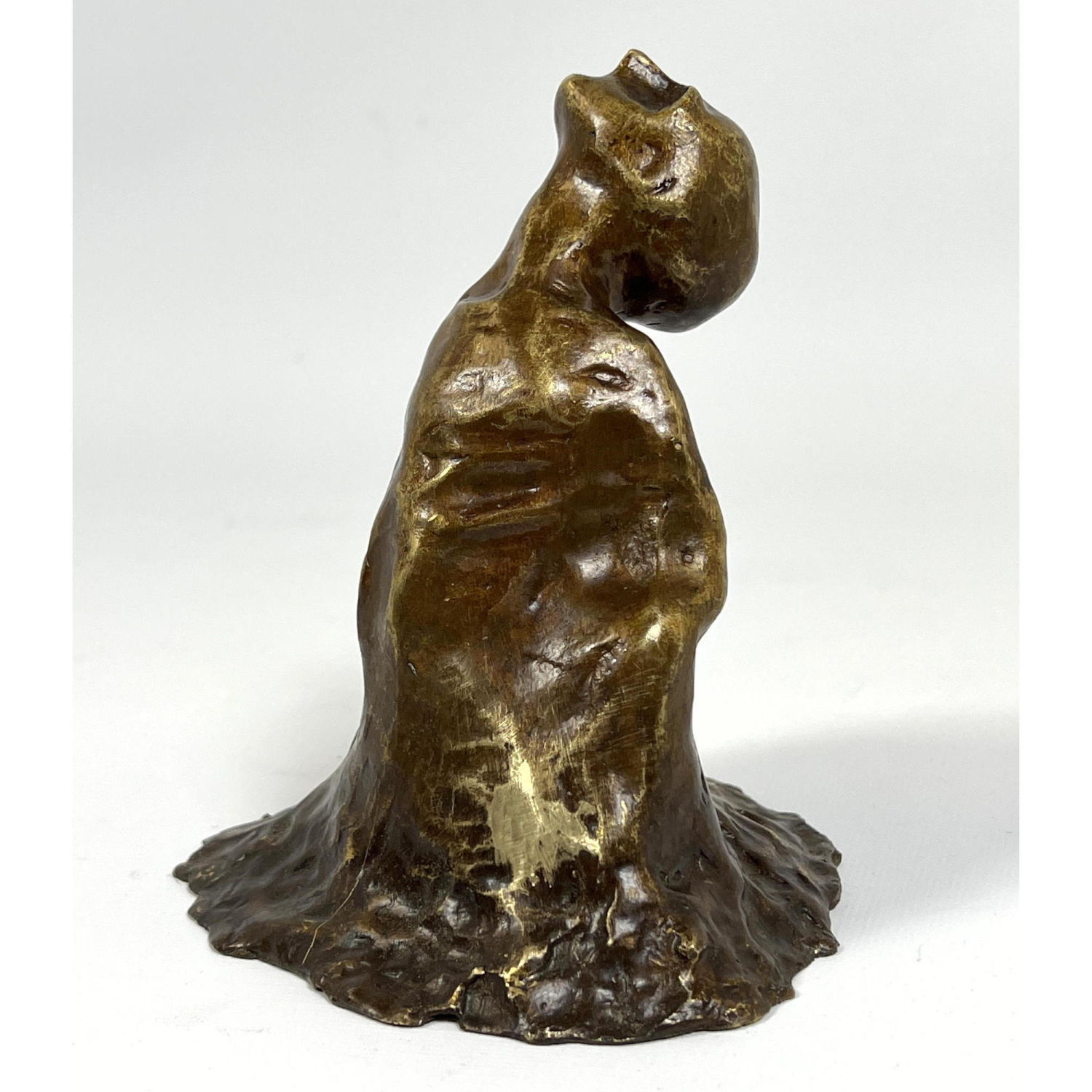 Figural Modernist Bronze Sculpture.