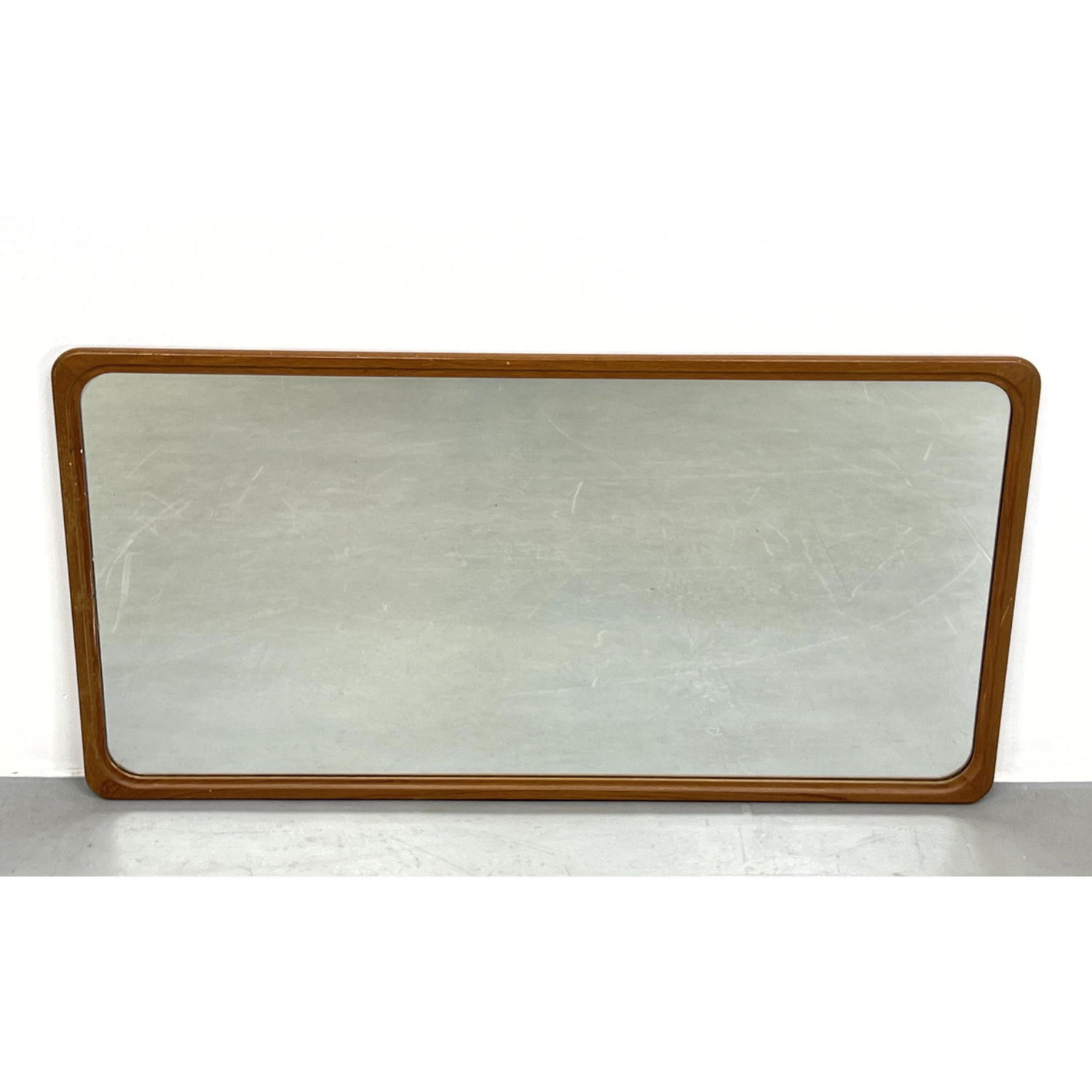 Danish Modern Teak Wall Mirror.