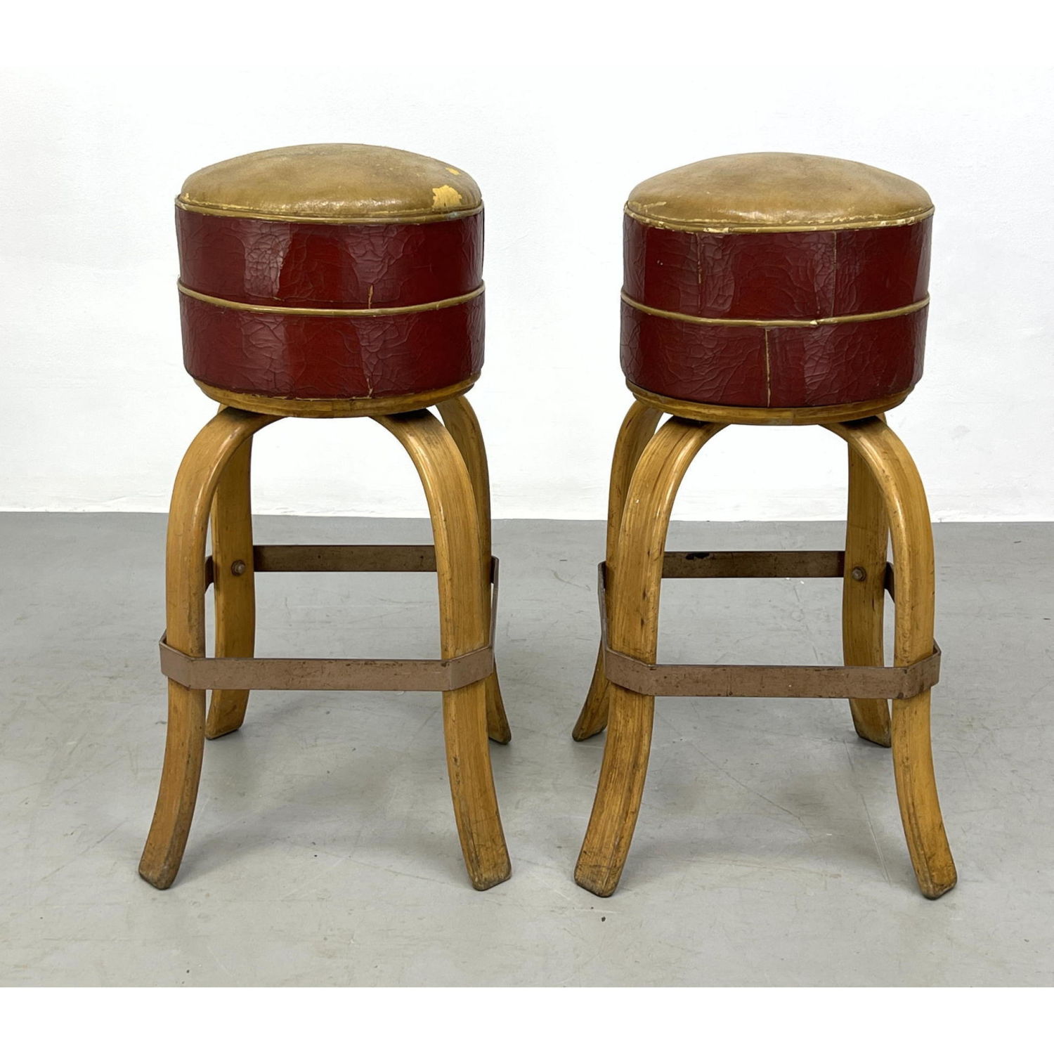 Pr. Art Deco stools BUCKSTAFF CO