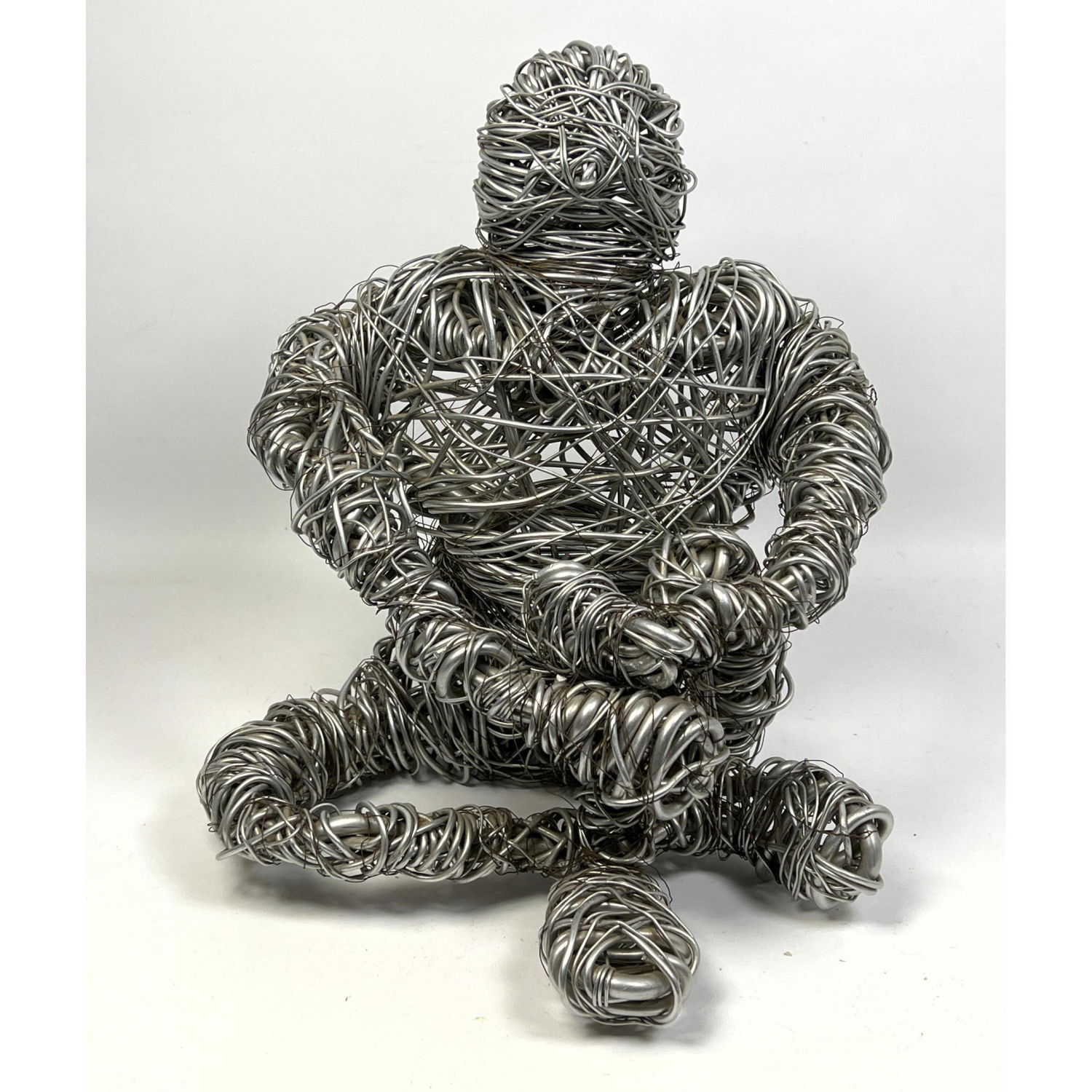 Modernist Wrapped Metal Wire Figural 2ba7cf