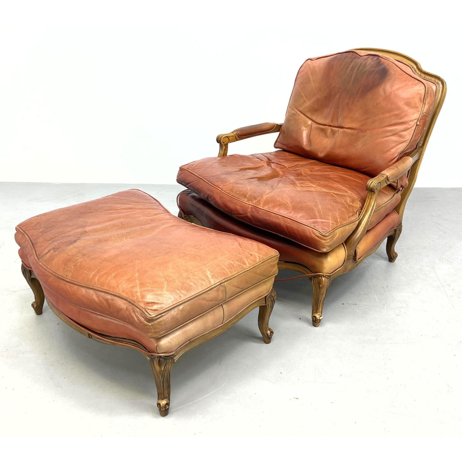 French Provincial Leather Lounge 2ba7ee