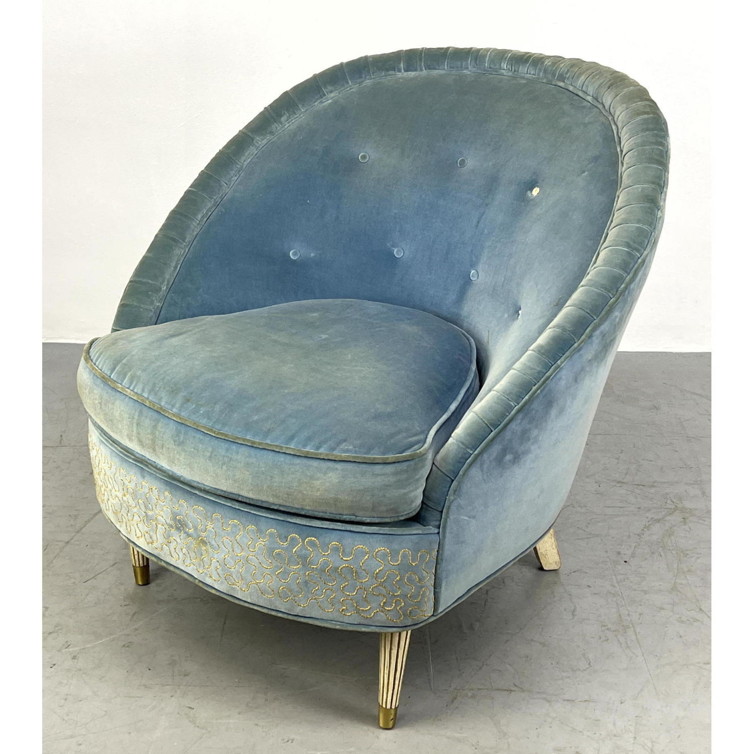 Italian Lounge Chair. decorated