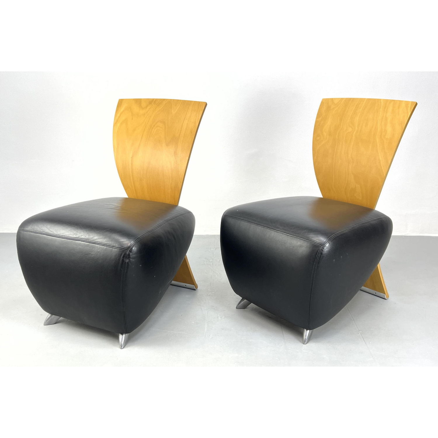 Pair DAUPHIN BOBO Lounge Chairs.