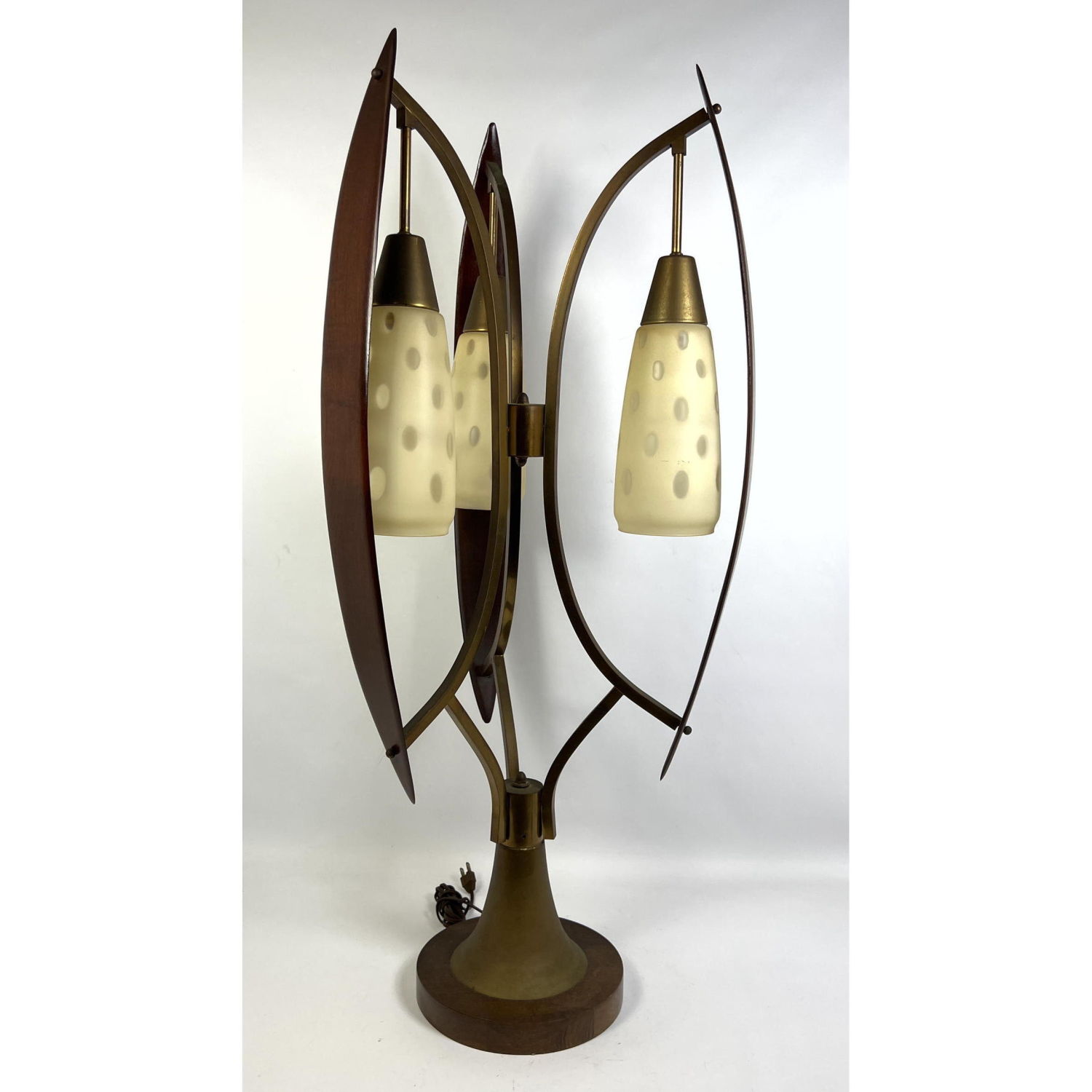 Large Mid Century Modern Brass