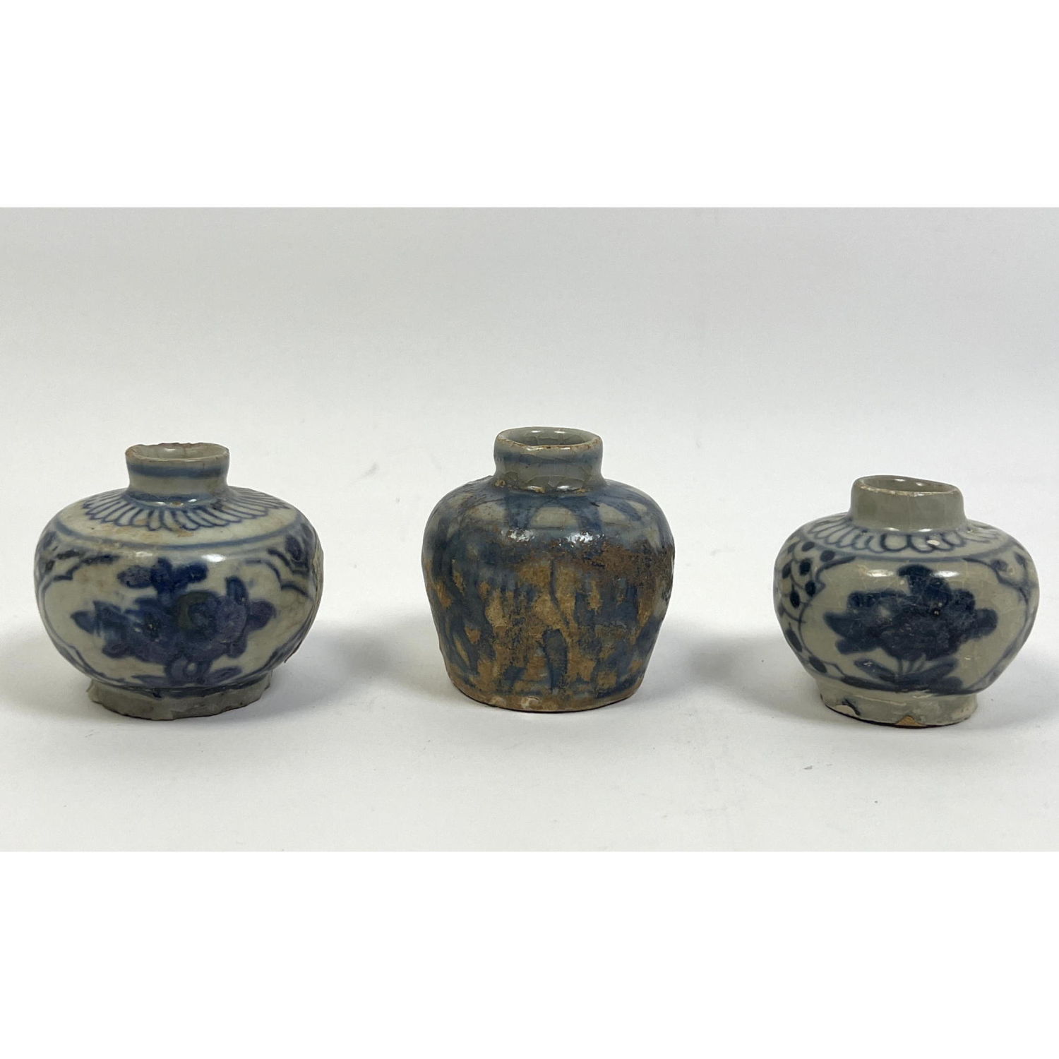 3pcs Chinese Ming Small Pots all 2bab80
