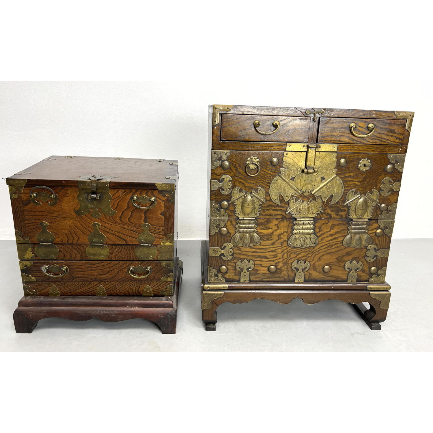 2 Japanese fall front chests The 2babb2