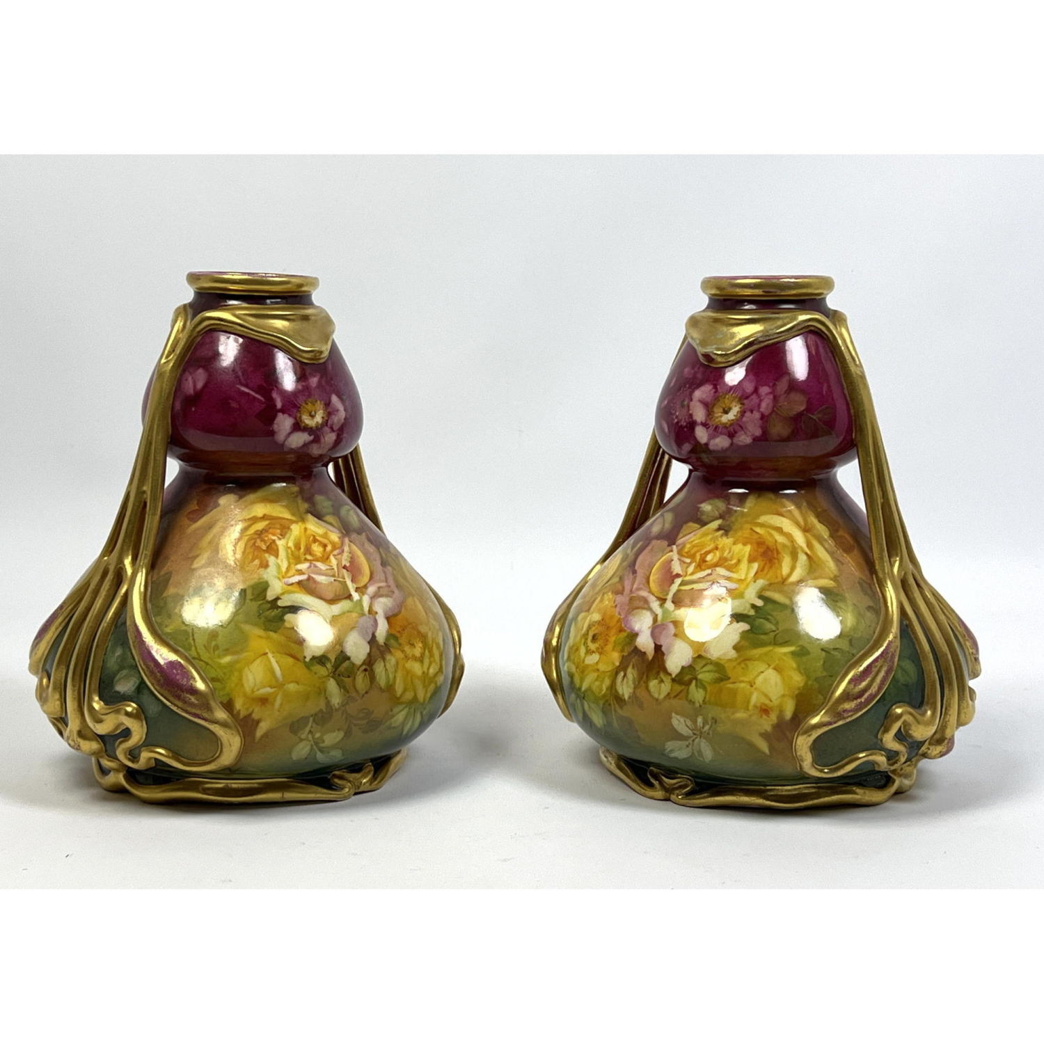 Pr ROYAL BONN Germany Antique Vases  2bac07