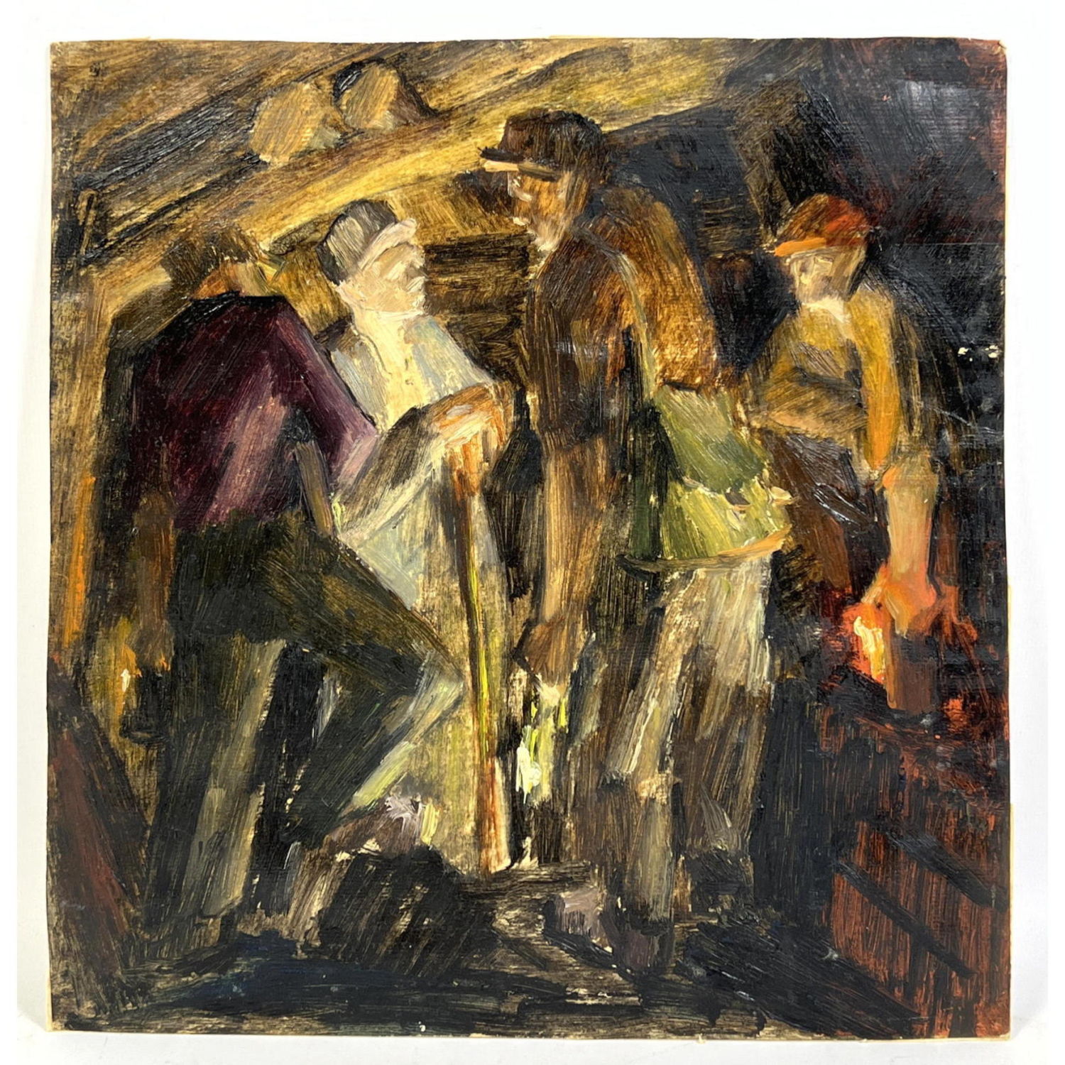 Painting on Paper of Coal Mine 2bac1a