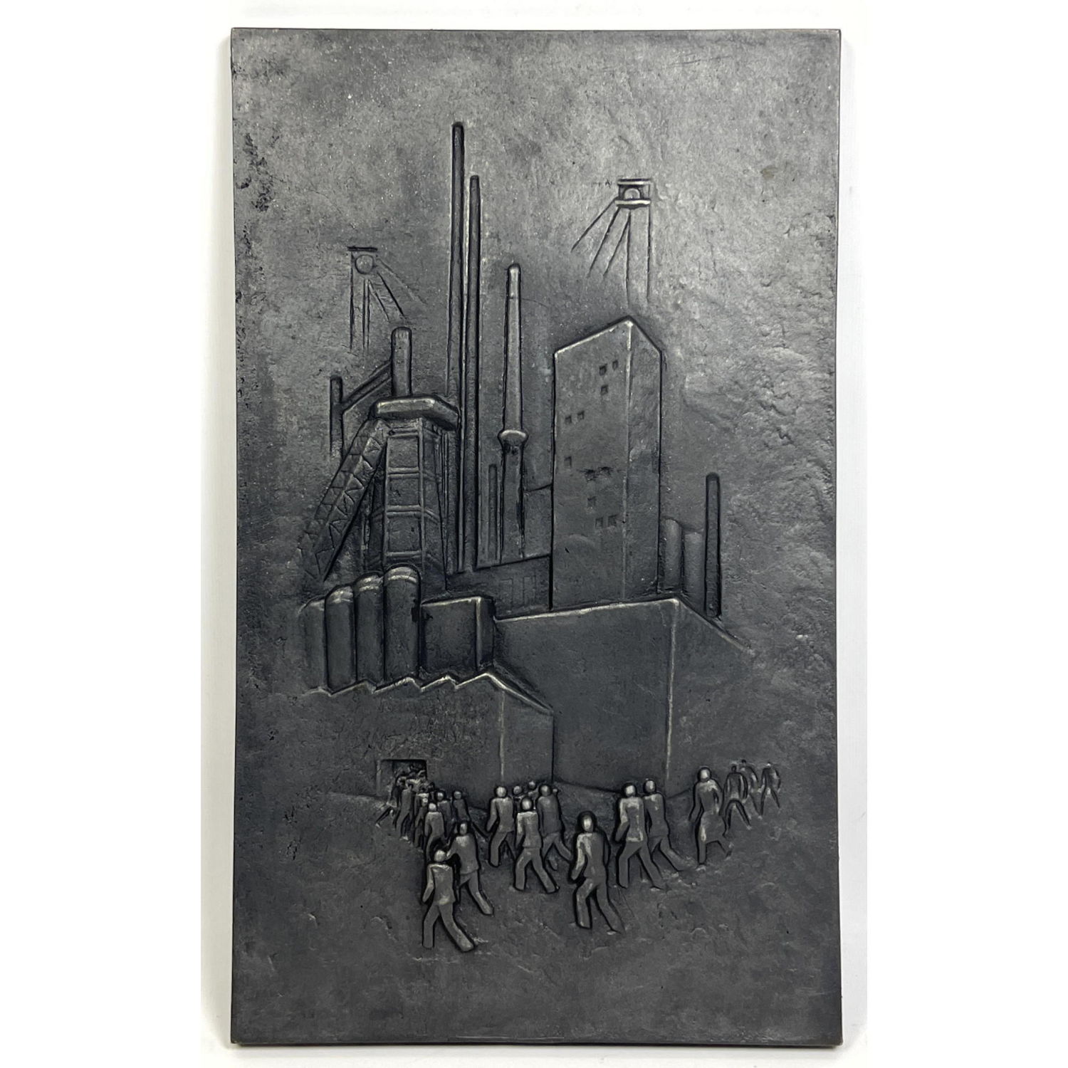 Metal Relief Plaque of Industrial 2bac1c