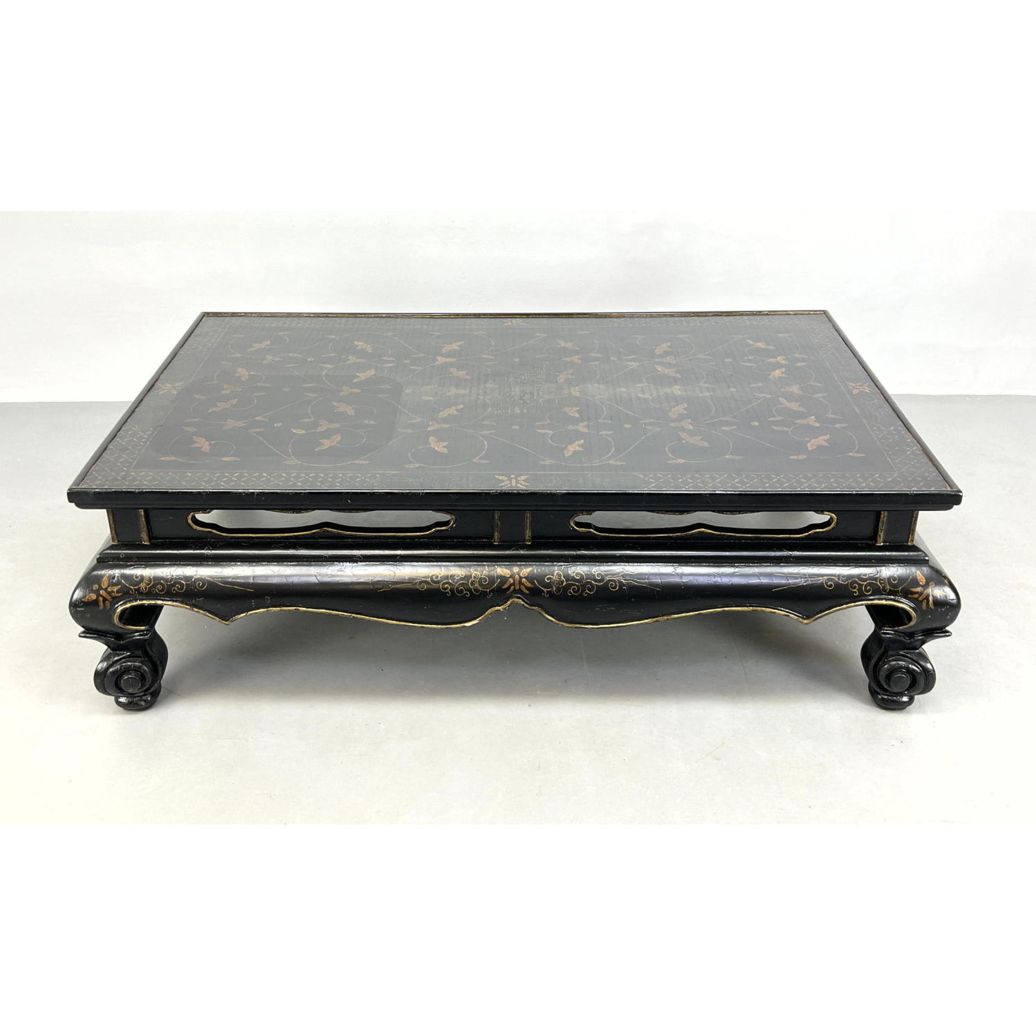 Ebonized Asian style Coffee Table  2bac23