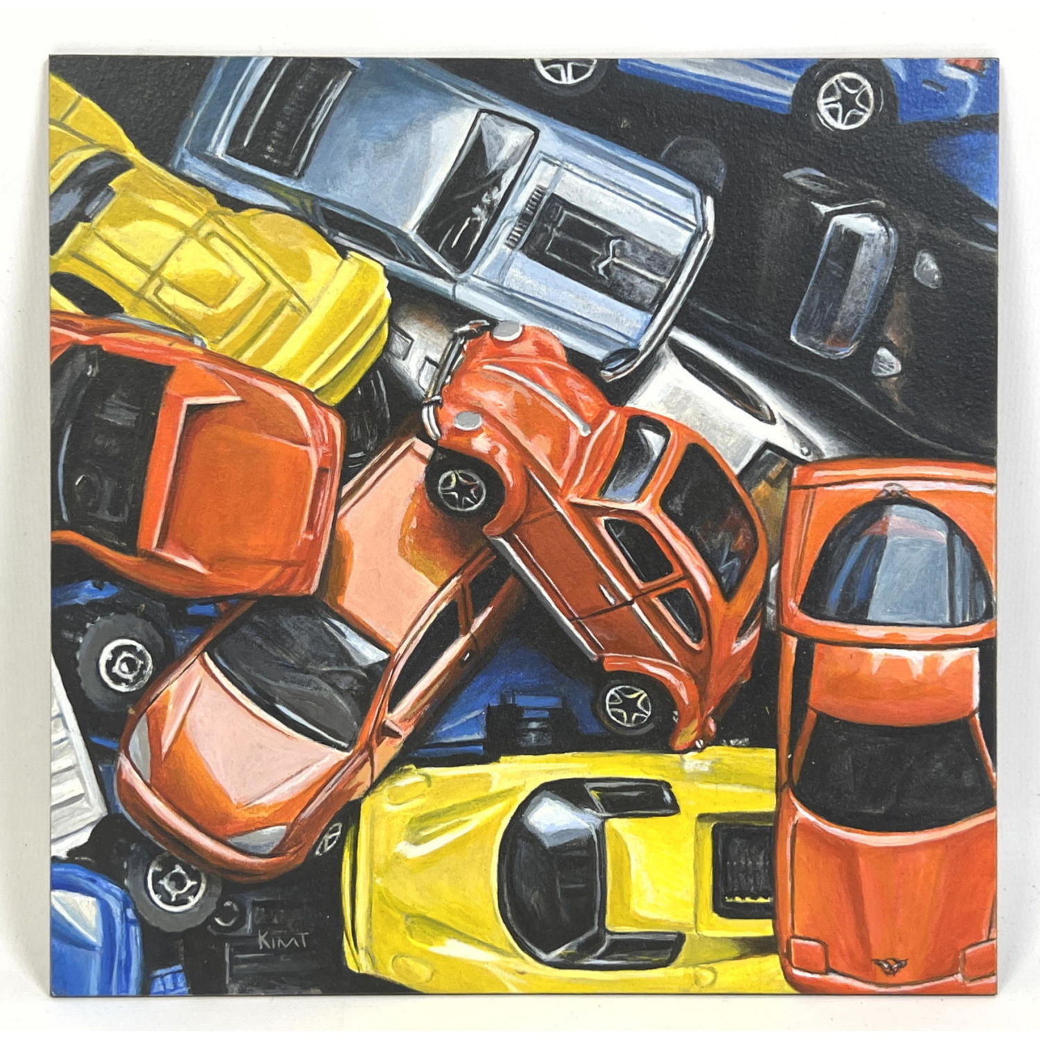 Kim T Cars Painting of Cars Unframed  2bac1f