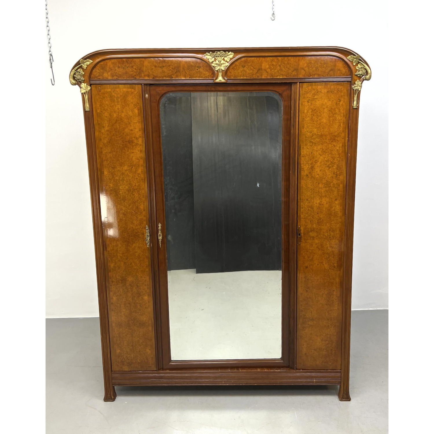 French Art Nouveau Wardrobe Cabinet  2bac4e