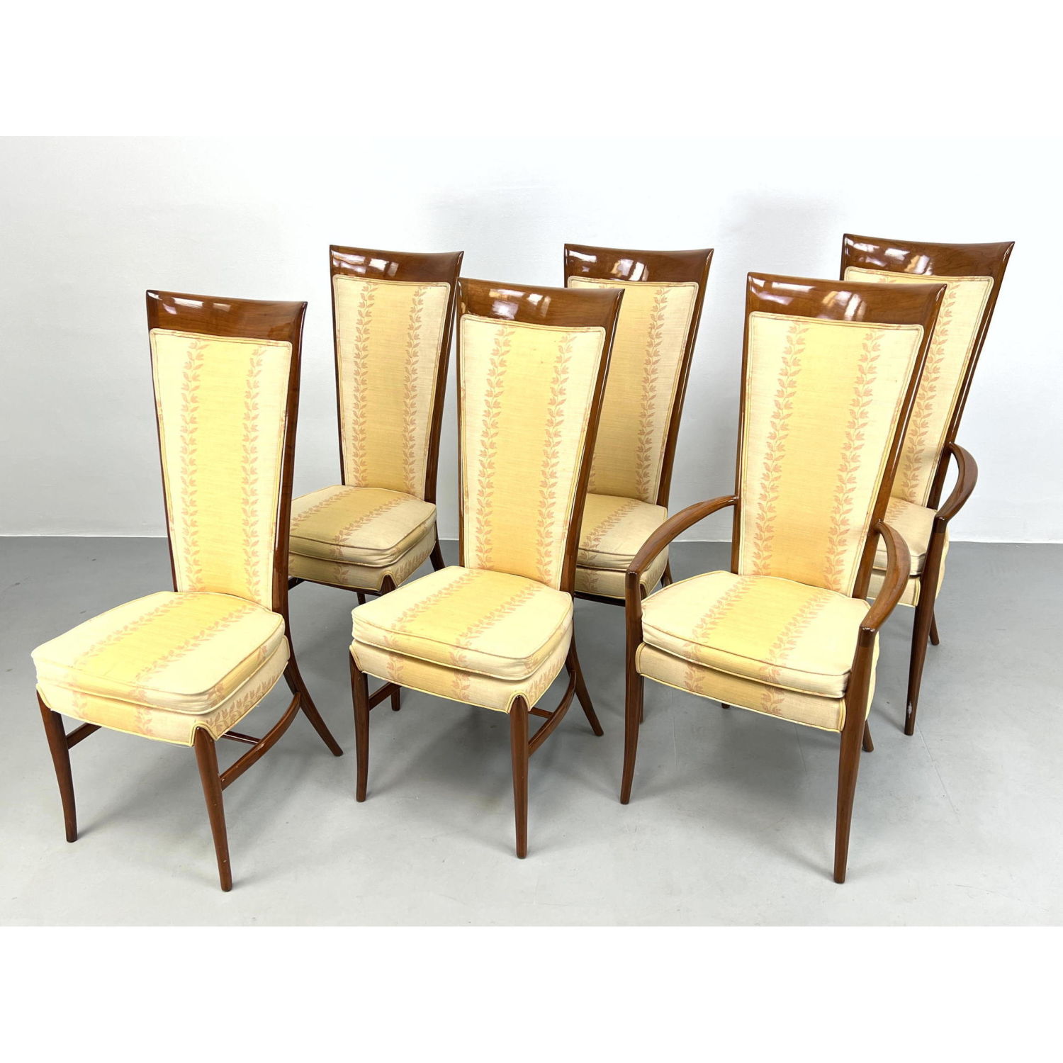 Set 6 Tall Back Dining Chairs  2bac48