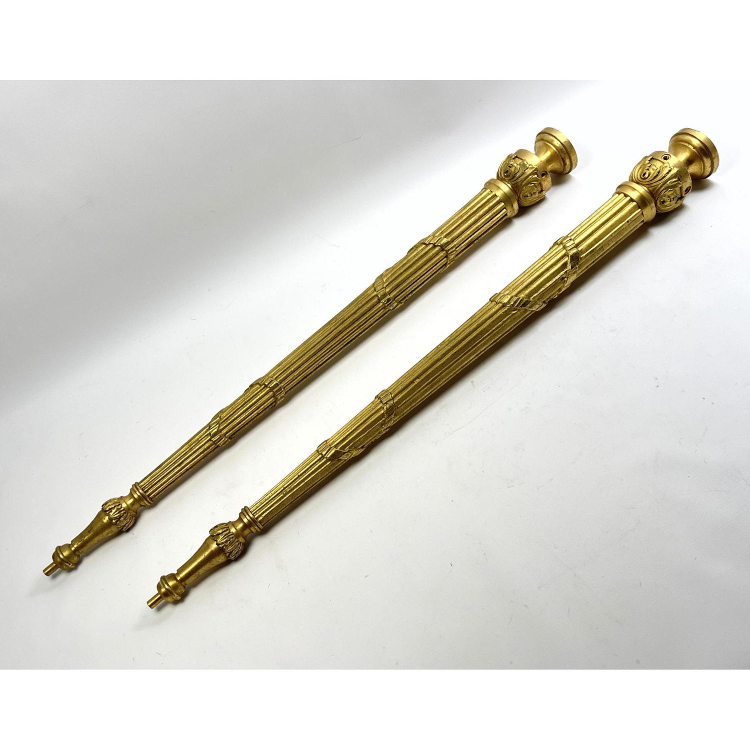 Pr Regency style Heavy Solid Brass 2bac69