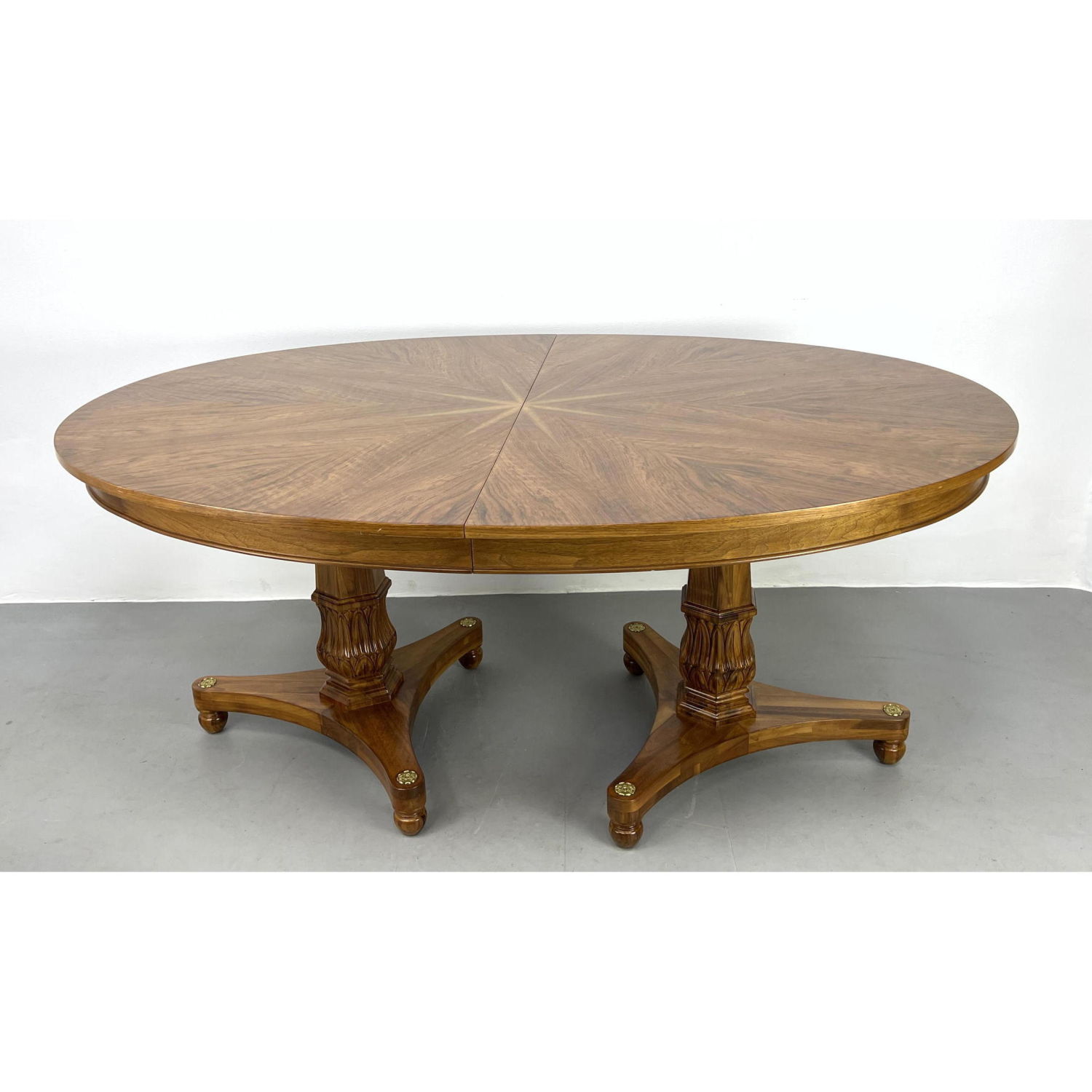 Double Pedestal Dining Table. Star design