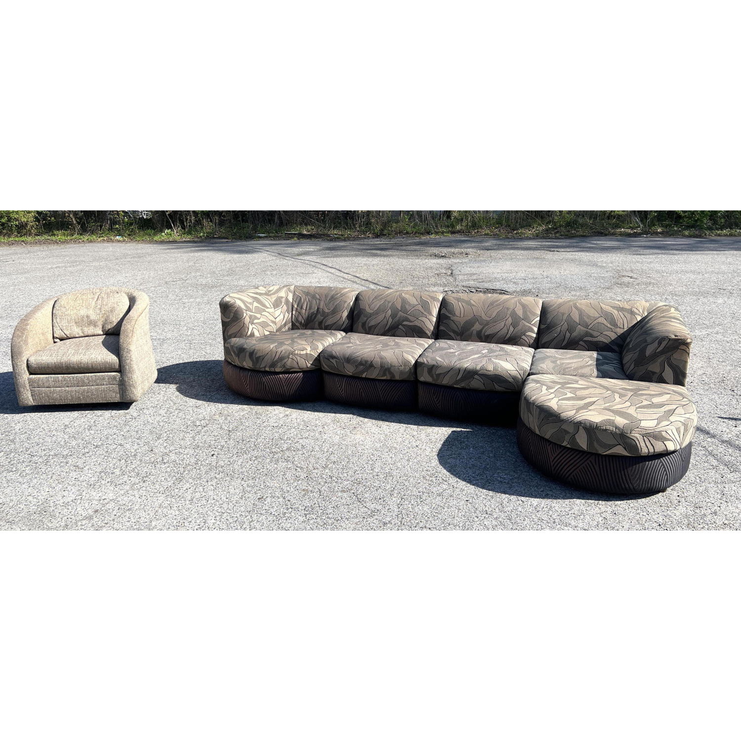 WEIMAN Five piece sectional sofa set