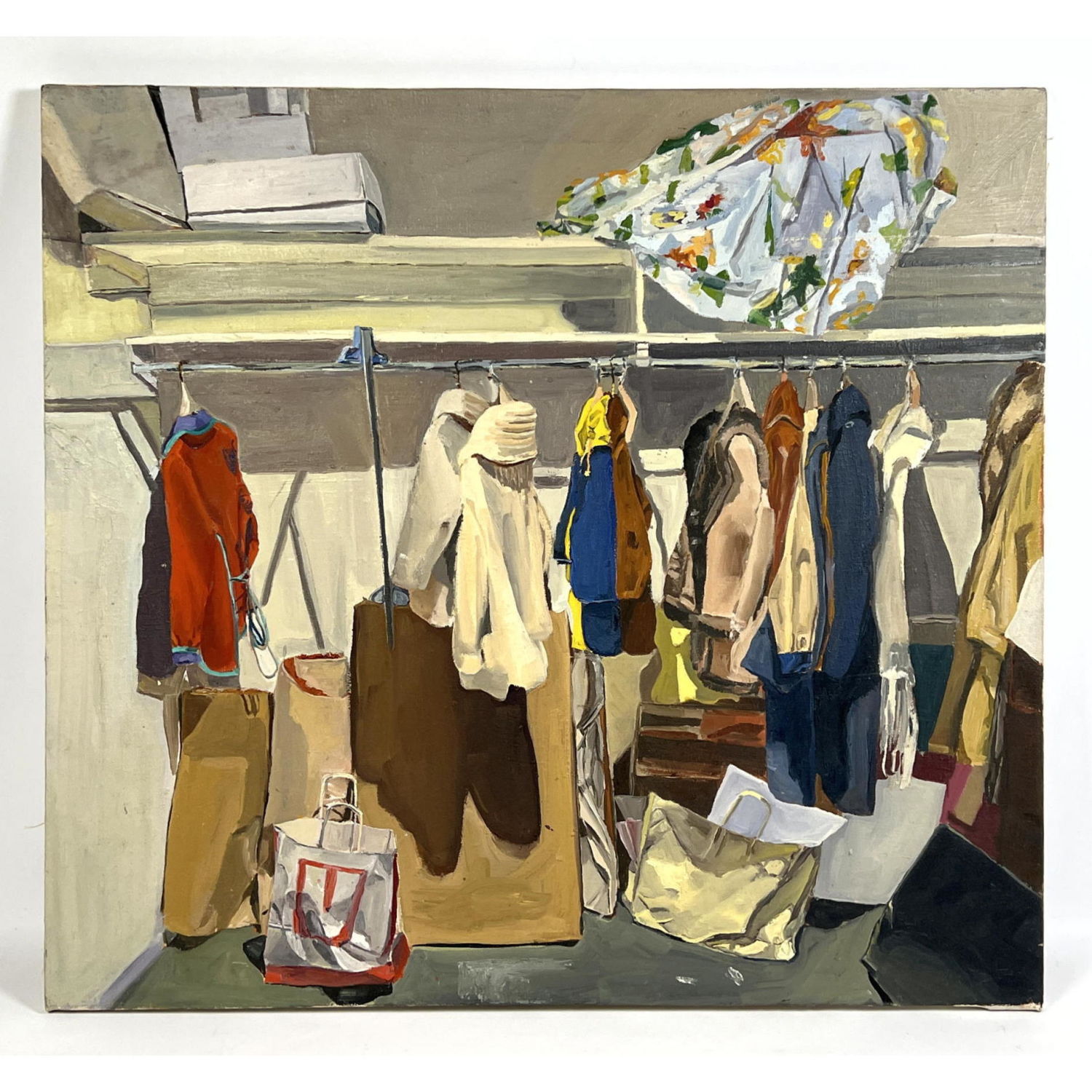 Unsigned Oil Painting of Clothes