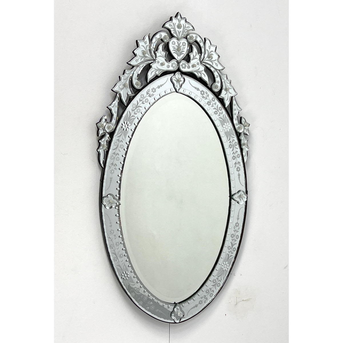 Venetian Oval Wall Mirror with