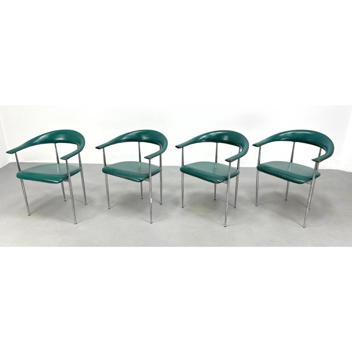 Set of four Fasem P40 leather dining 2bae33