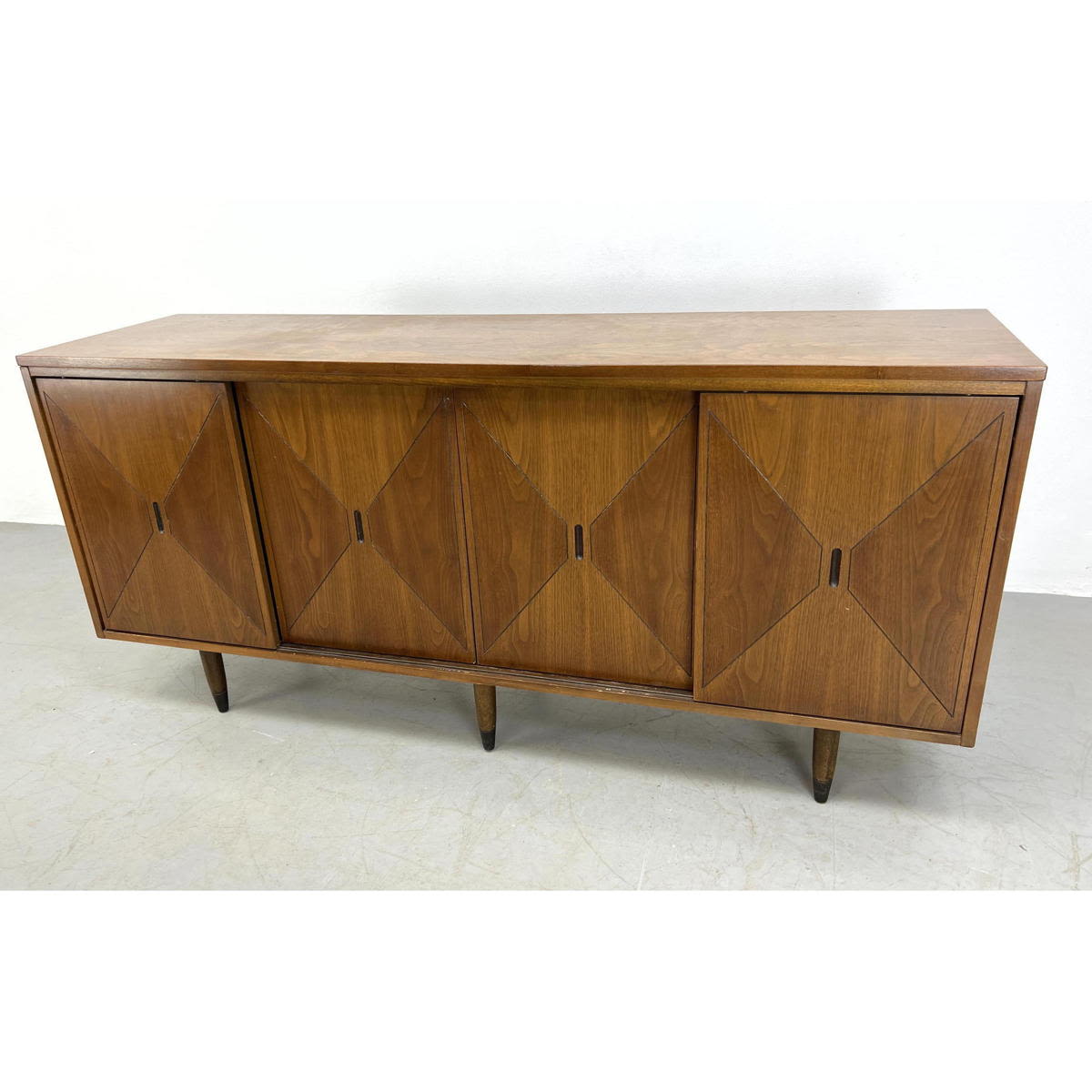 American Modern Walnut Credenza  2bae6d