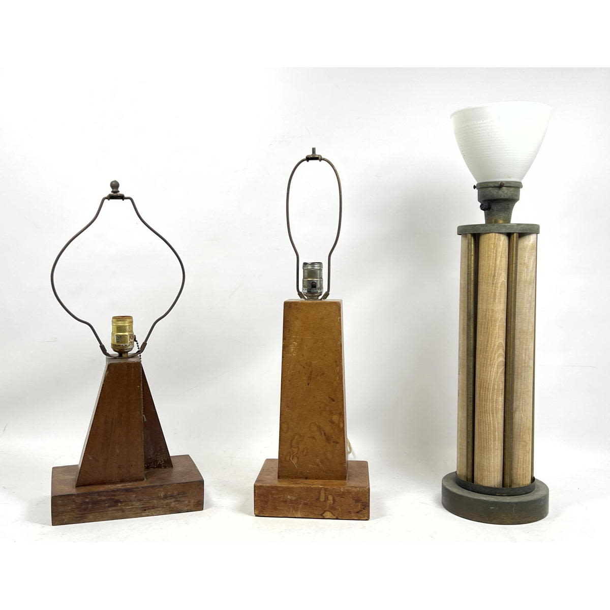 3pc Modern Wood Table Lamps Assorted 2bae8c